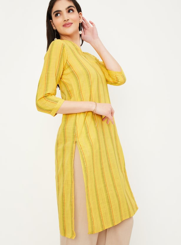 Women Striped Straight Kurta