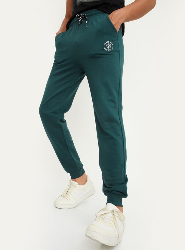 Boys Solid Elasticated Joggers