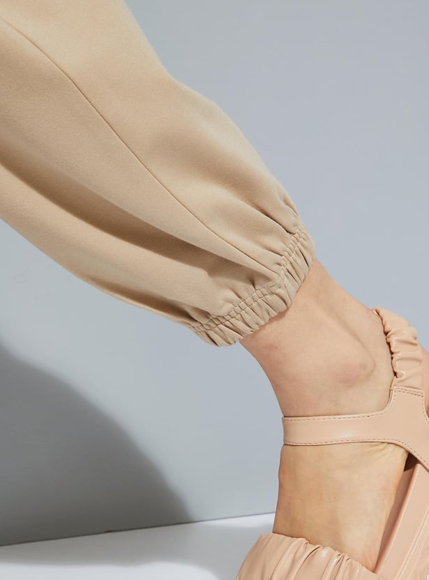 URB_N Women Solid Cargo Joggers