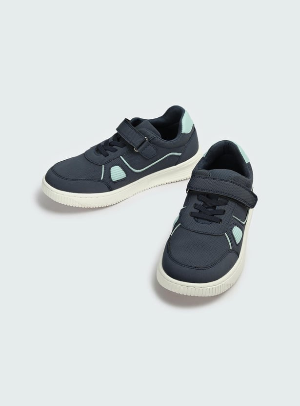 Boys Perforated Velcro Strap Sneakers