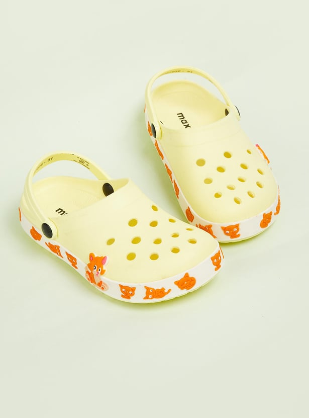 Girls Clogs with Jibbits Detail