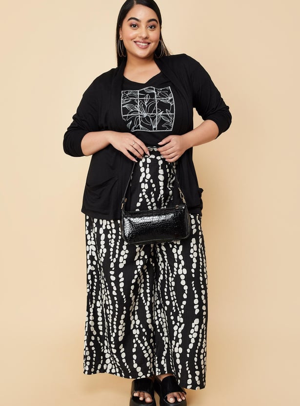 Women Solid Open-Front Shrug