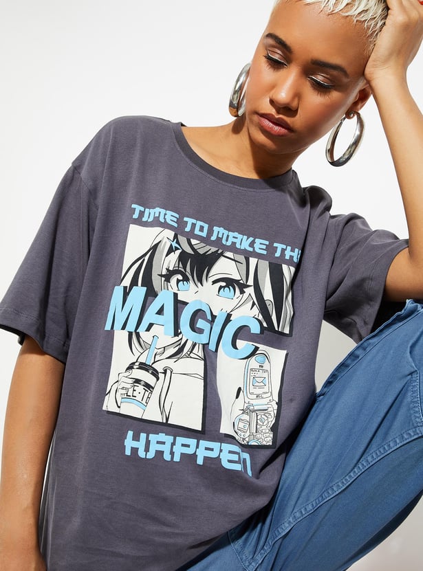 URB_N Women Graphic Printed T-shirt