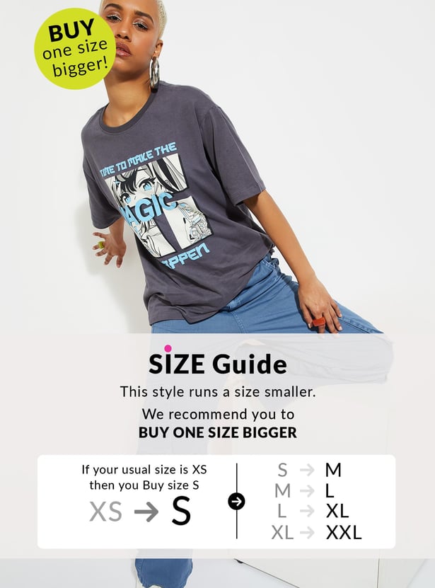 URB_N Women Graphic Printed T-shirt