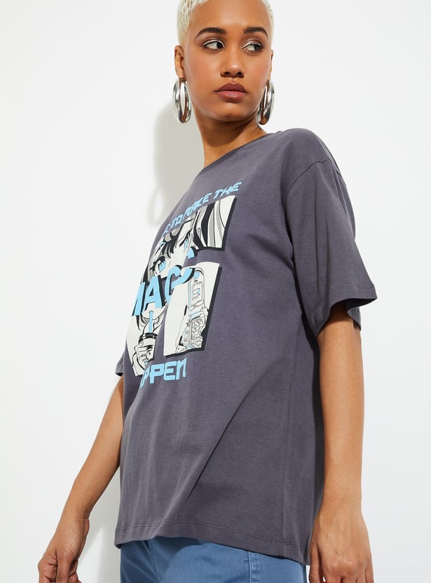 URB_N Women Graphic Printed T-shirt