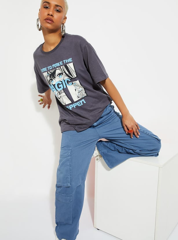 URB_N Women Graphic Printed T-shirt