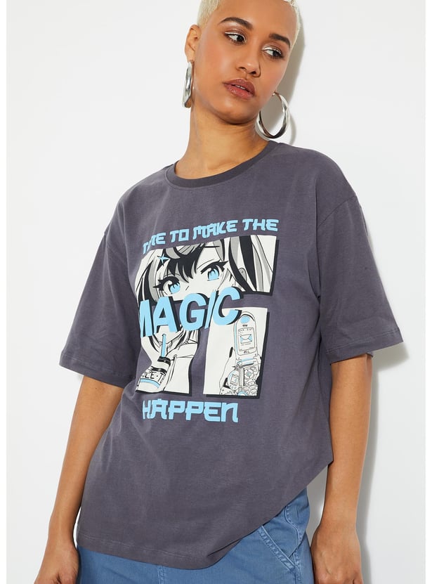 URB_N Women Graphic Printed T-shirt