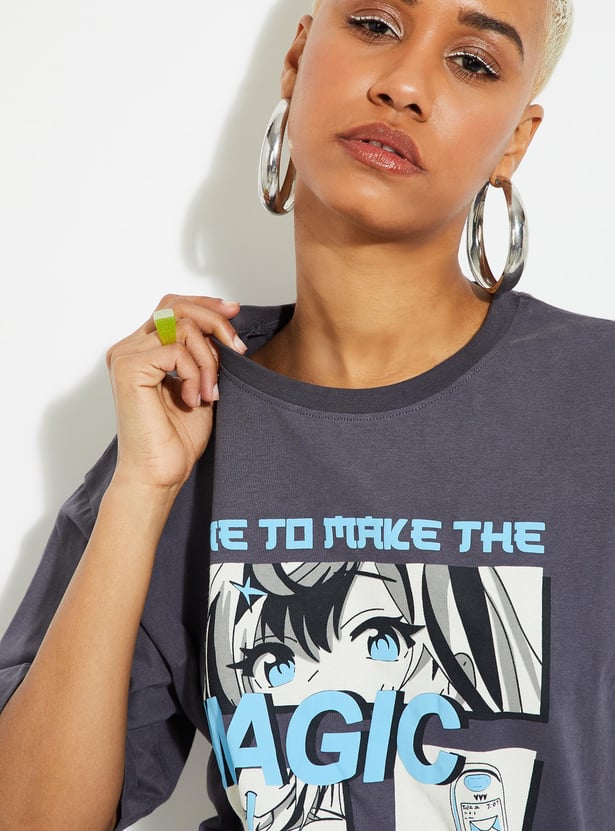 URB_N Women Graphic Printed T-shirt