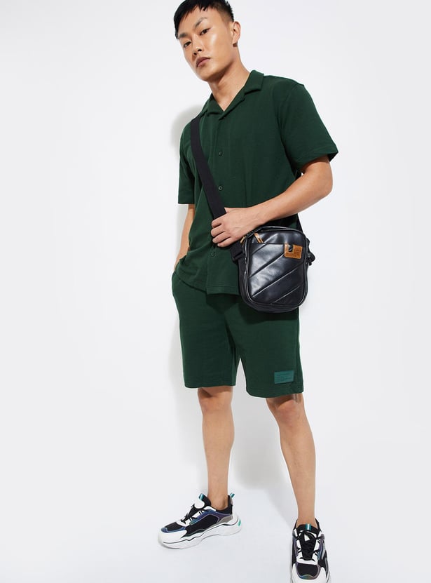 URB_N Men Regular Fit Knit Shorts