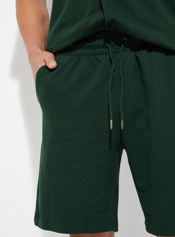 URB_N Men Regular Fit Knit Shorts