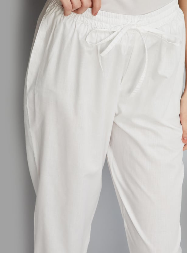 Women Embroidered Straight Pants