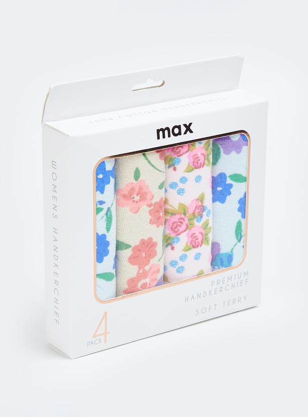 Women Assorted Printed Handkerchiefs - Pack of 4
