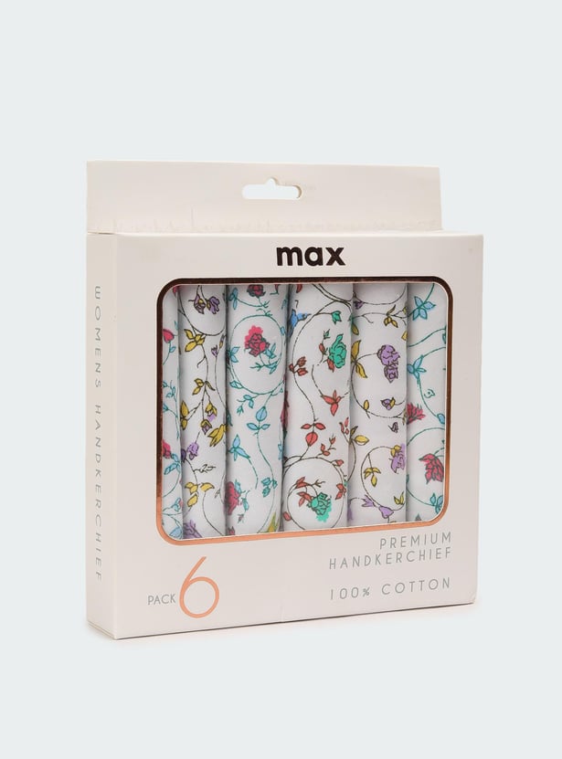 Women Printed Handkerchiefs - Pack of 6