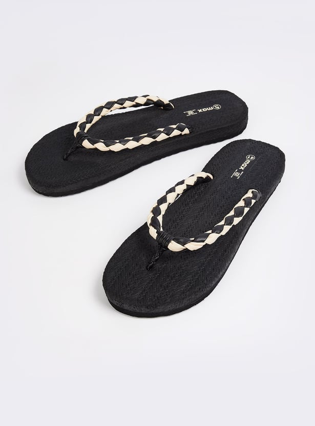 Women Textured Flip Flops