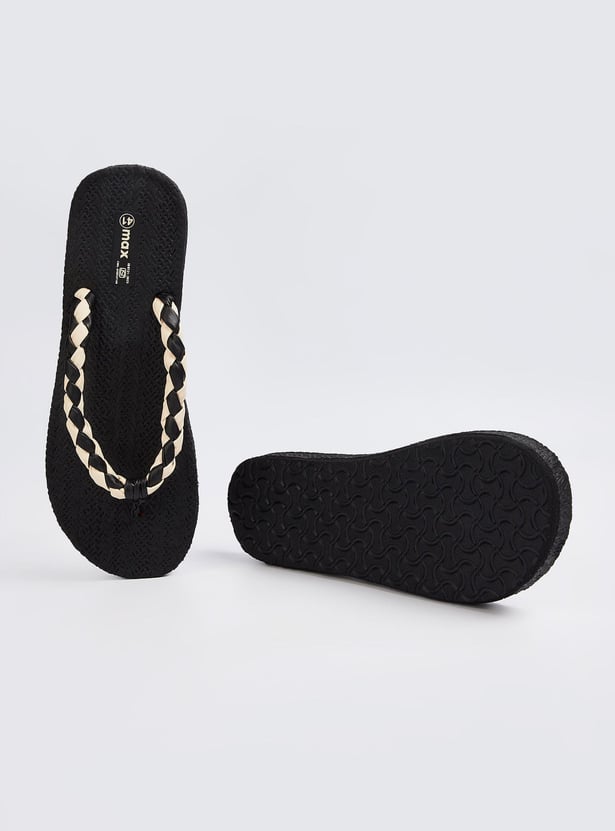 Women Textured Flip Flops