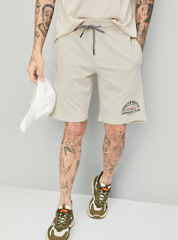 Men Printed Athleisure Shorts