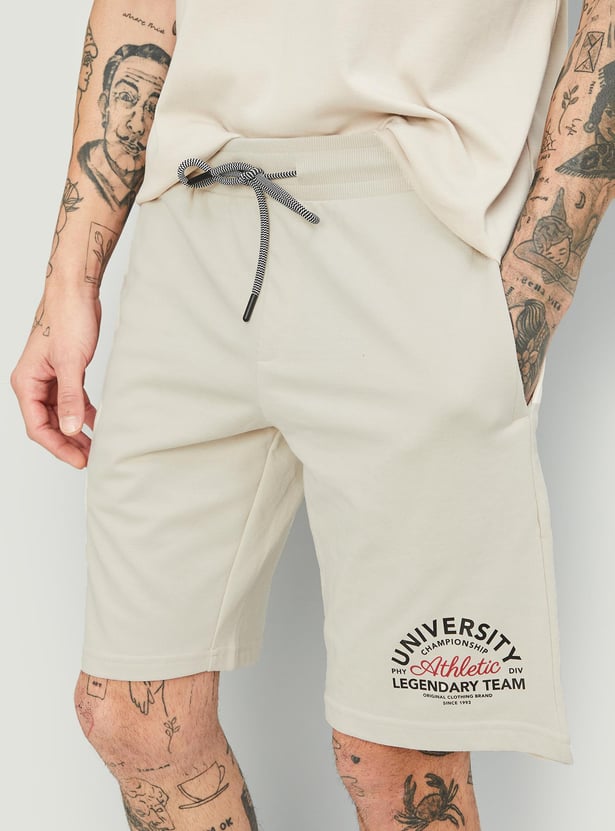 Men Printed Athleisure Shorts