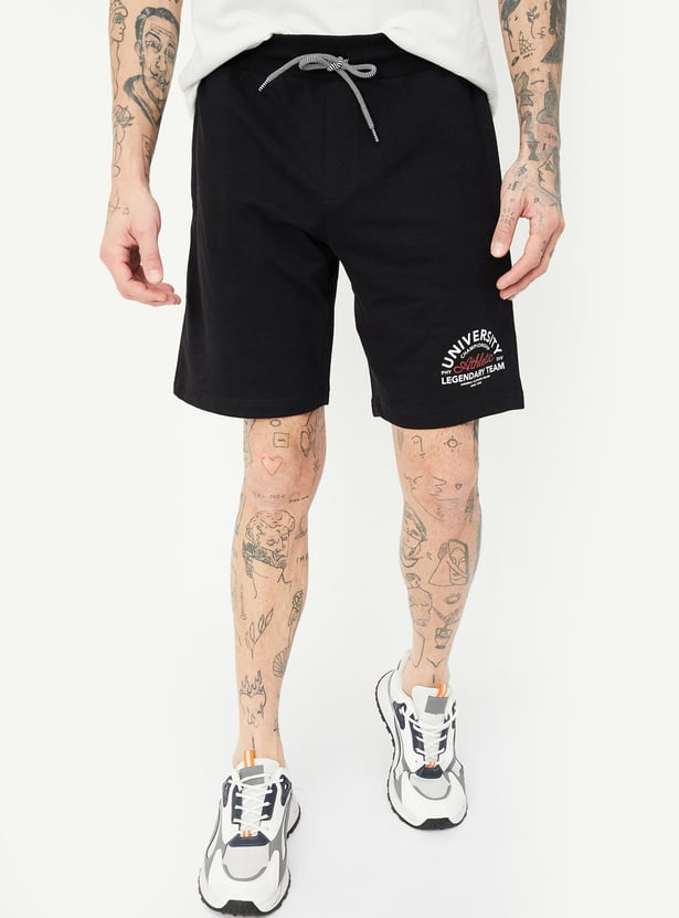 Men Printed Athleisure Shorts