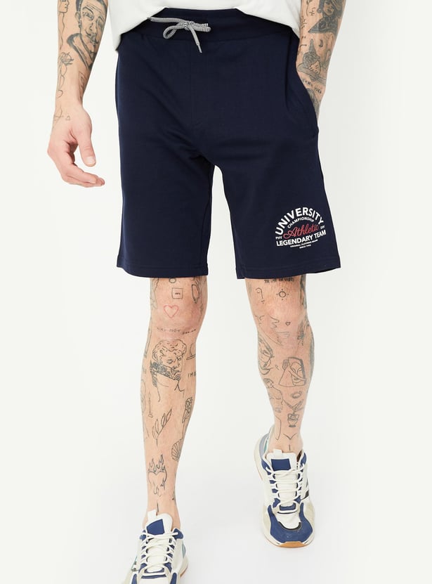 Men Printed Athleisure Shorts