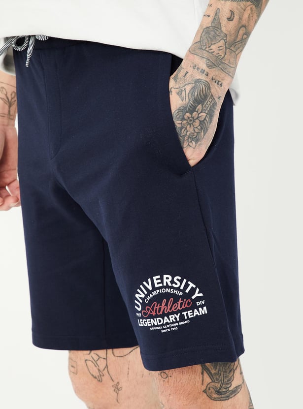 Men Printed Athleisure Shorts