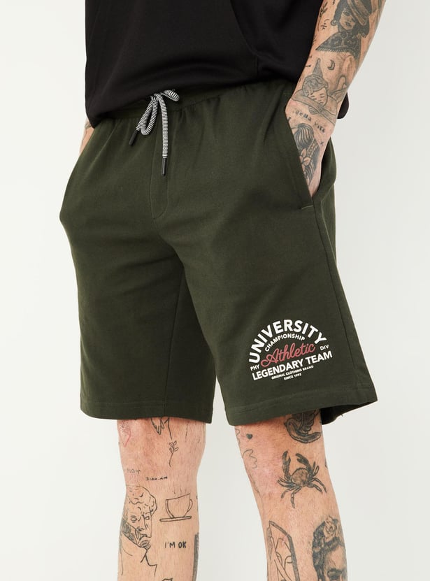 Men Printed Athleisure Shorts