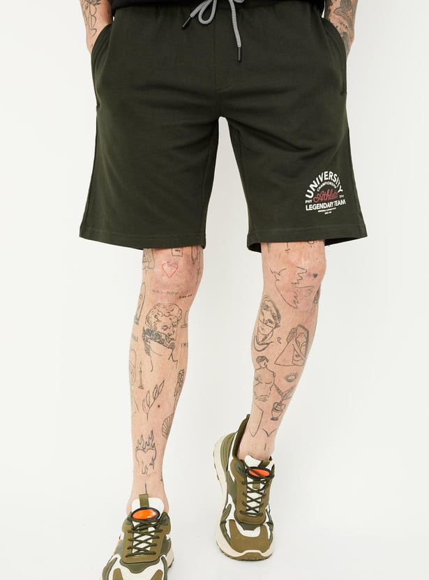 Men Printed Athleisure Shorts