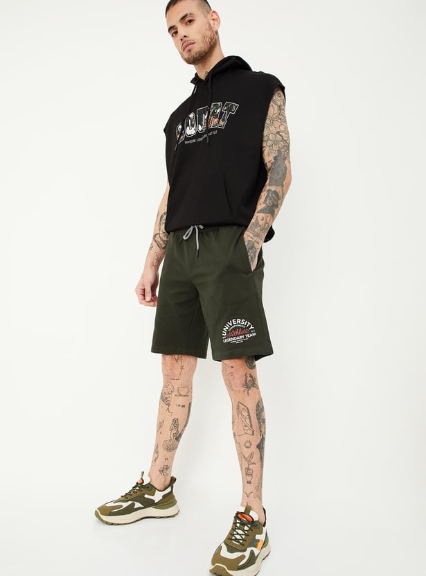 Men Printed Athleisure Shorts