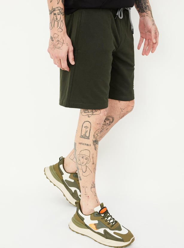 Men Printed Athleisure Shorts