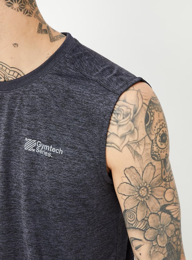 Buy Men Solid Slim Fit Training Tshirt Online at just Rs. 349.0