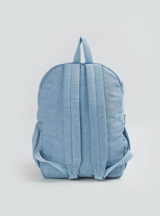 Women Studded Denim Backpack