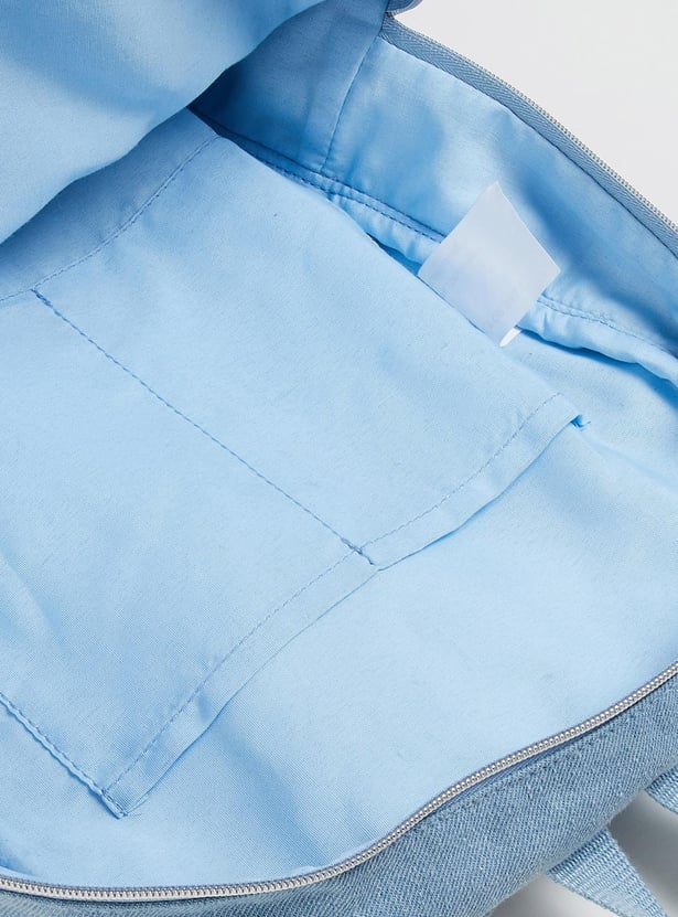 Women Studded Denim Backpack