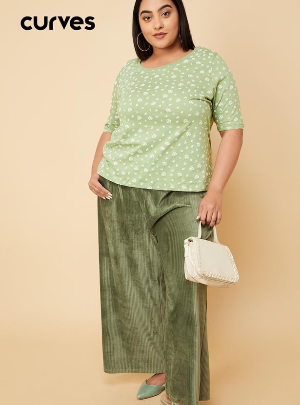 Women Floral Printed Regular Fit T-shirt