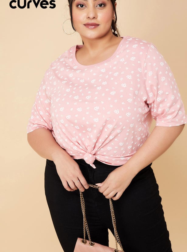 Women Floral Printed Regular Fit T-shirt
