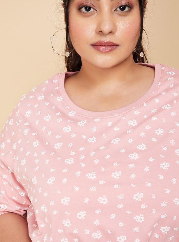 Women Floral Printed Regular Fit T-shirt