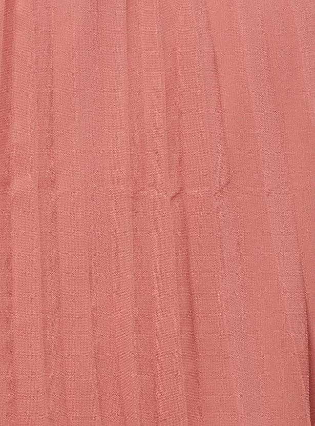 Women Pleated Midi Dress