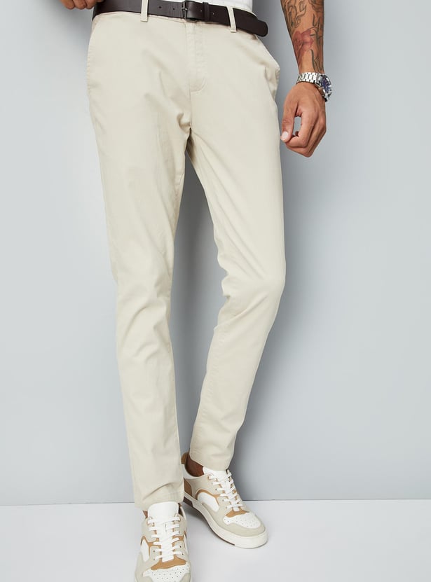 Buy Men Skinny Fit Solid Chinos Online at just Rs. 1199.0 ...