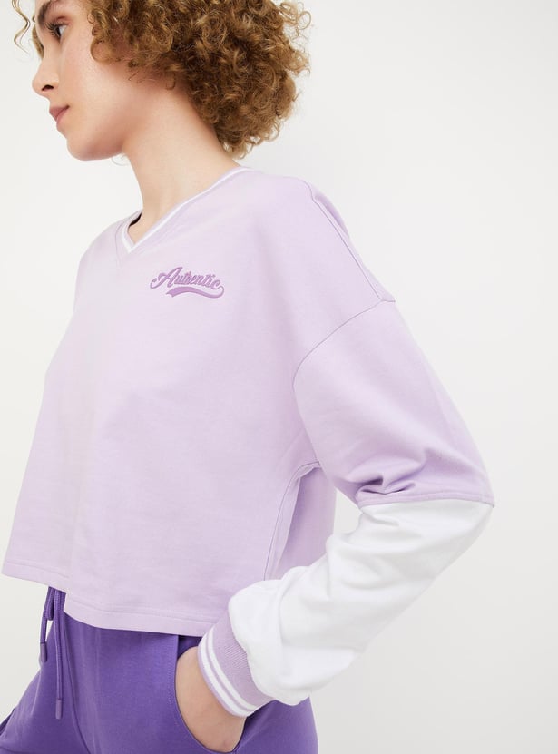 Women Colourblocked Sports T-shirt