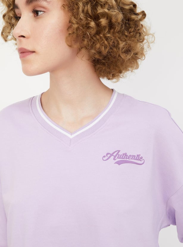 Women Colourblocked Sports T-shirt