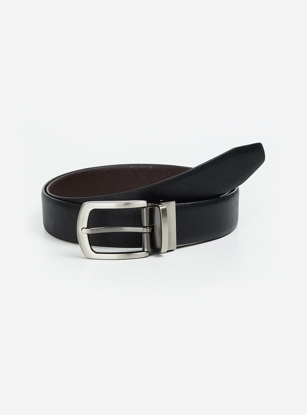 Men Solid Reversible Formal Belt