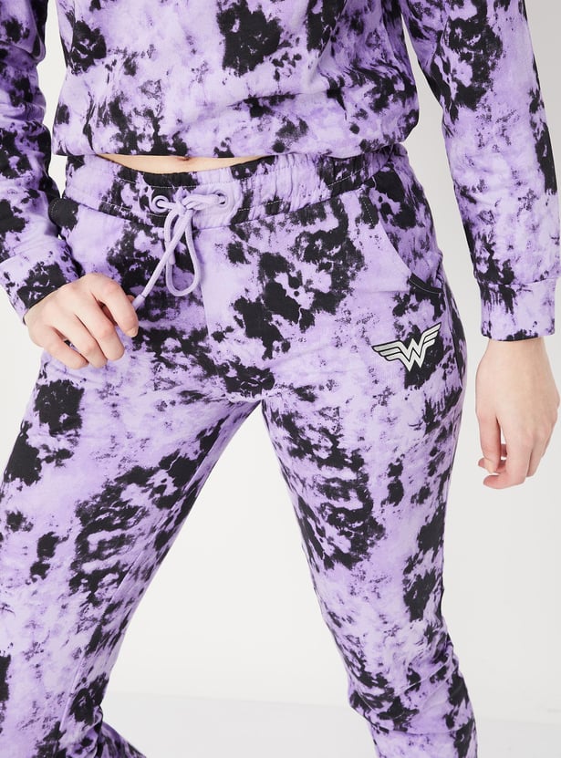 Women Tie & Dye Wonder Woman Sports Joggers