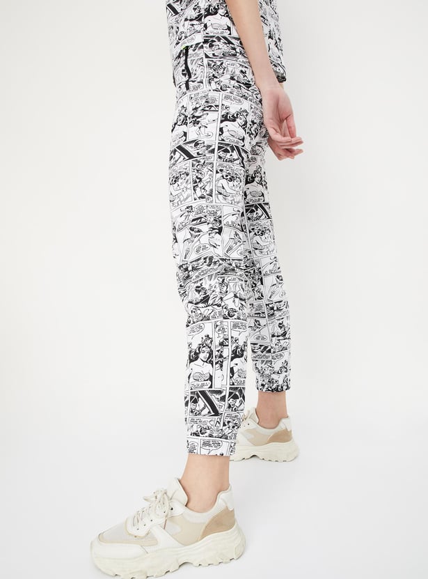 Women Printed Sports Joggers