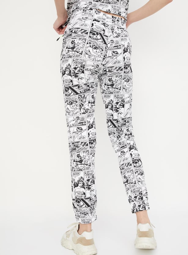 Women Printed Sports Joggers