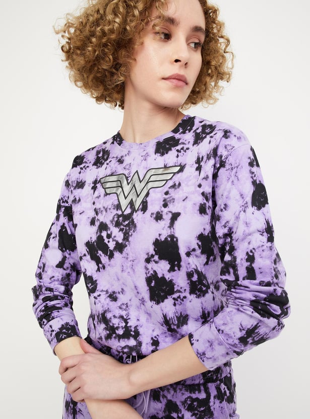 Women Tie & Dye Wonder Woman Sweatshirt