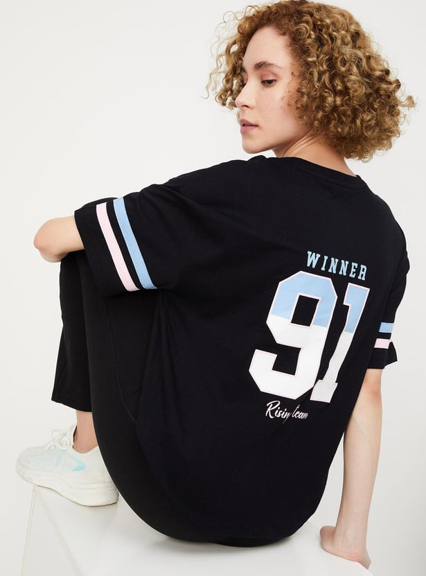 Women Oversized Printed T-shirt