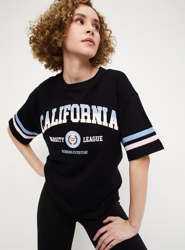 Women Oversized Printed T-shirt