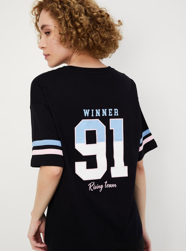 Women Oversized Printed T-shirt