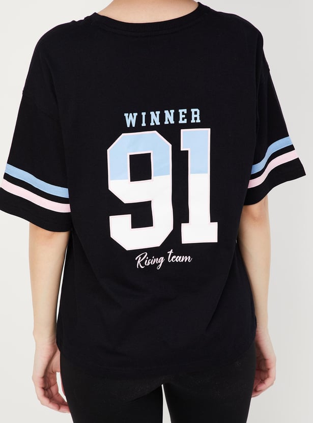 Women Oversized Printed T-shirt