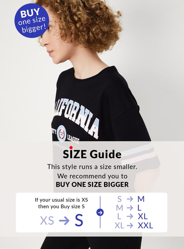 Women Oversized Printed T-shirt