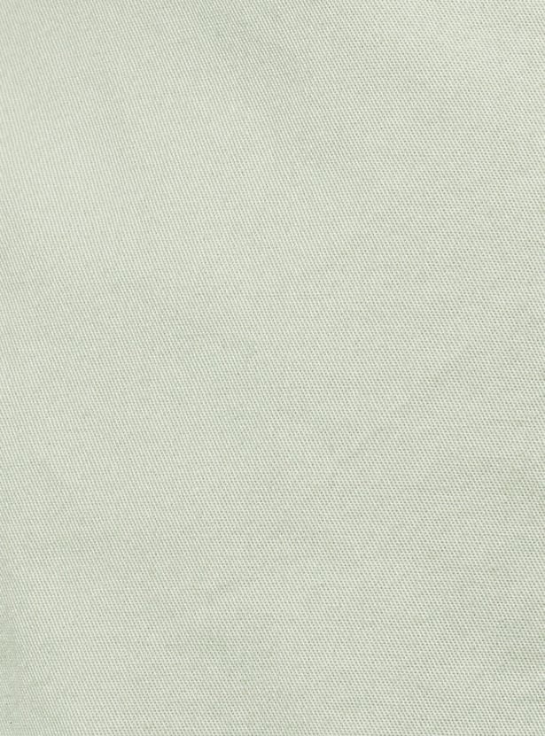 Girls Solid Elasticated High Rise Shorts