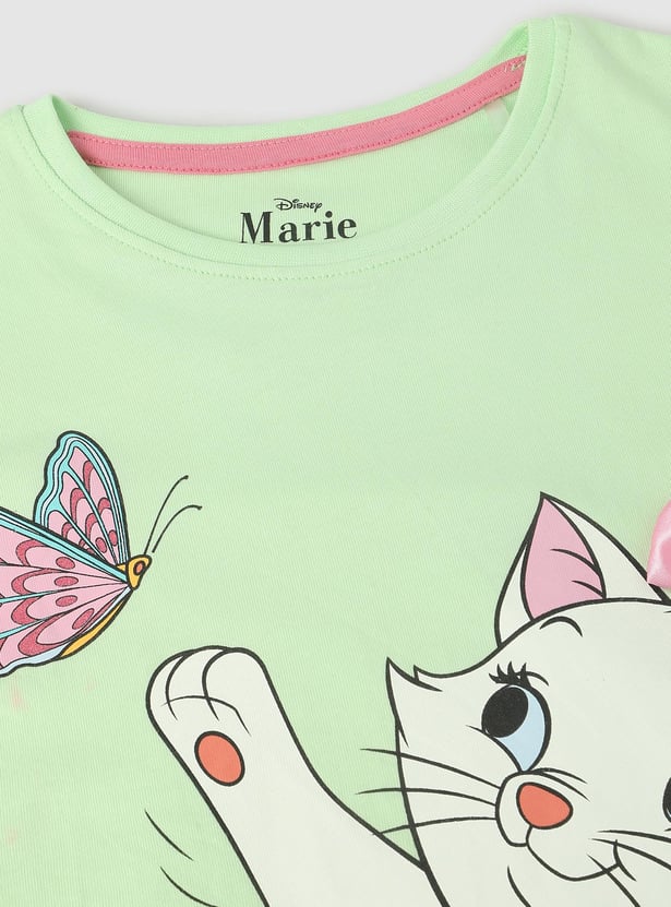 Girls Marie the Cat Printed T-shirt